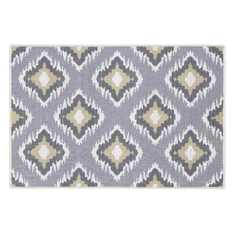 Sussexhome Tetra Multi Collection 2 x 3 Foot Heavy Duty Low Pile  Landing Rug Runner