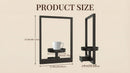 Metal Wall Frame Set with Shelf, Window-Style Holder for Small Pots & Home Decor by 2Dropme