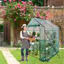 3 Tiers 8 Shelves Walk-in Greenhouse Mini Portable Outdoor Planter House