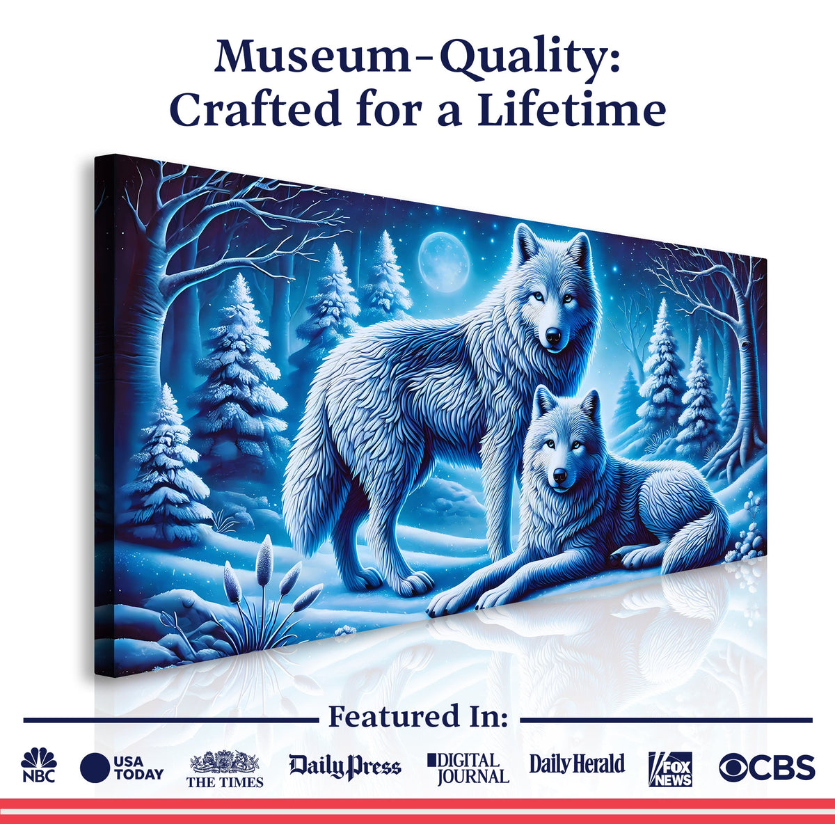 3D Wolves Wall Art II, photo 6 of 10