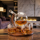 Helicopter Whiskey Decanter Gift Set