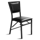 Set of 2 Metal Folding Dining Chair with Space Saving Design by LJGDeals