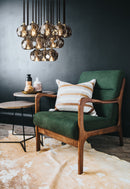 19 Lights - Boule De Cristal Round Clustre LED Cut Smoke Crystal Ceiling Chandelier