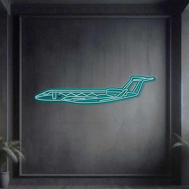 G650 Metal Neon Aircraft Wall Art - NCN0047