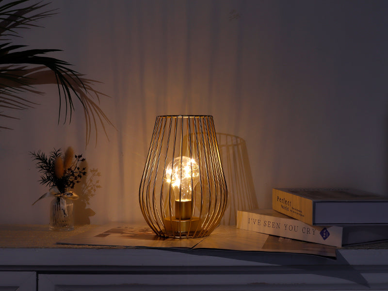 8'' Tall Cage ShapeTable Lamp Battery Lanterns, photo 7 of 7
