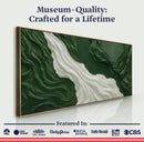 Green Rivers Abstract Wall Art