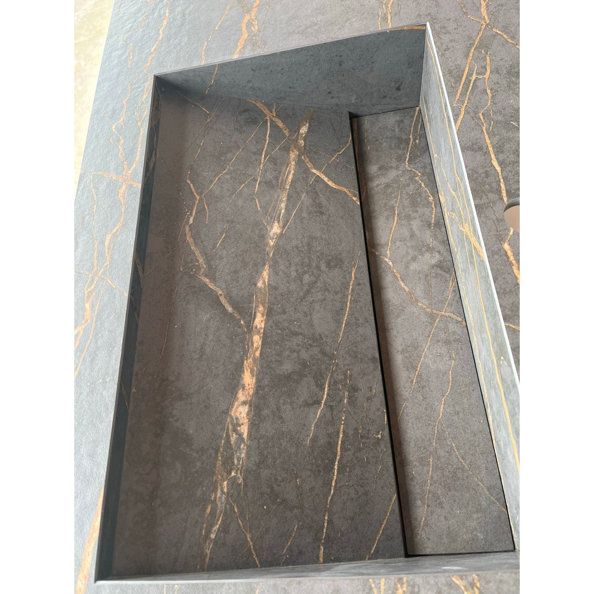 Dekton Laurent Engineered Porcelain Double Basin Sink - Handcrafted, photo 3 of 10
