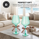 Floating Wine Glasses for Pool - Set of 2-15 OZ (Green)