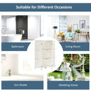 4 Panel Folding Room Divider Screen with 3 Display Shelves by LJGDeals