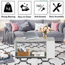 Coffee Table Sofa Side Table with Storage Shelves by LJGDeals