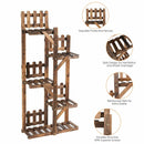 5-Tier Flower Rack Wood Plant Stand 6 Pots Display Shelf by LJGDeals