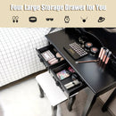 Makeup Dressing Table with Touch Switch Lighted Mirror and Cushioned Stool by LJGDeals