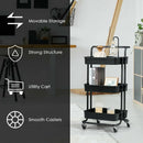 3-Tier Utility Cart Storage Rolling Cart with Casters by LJGDeals