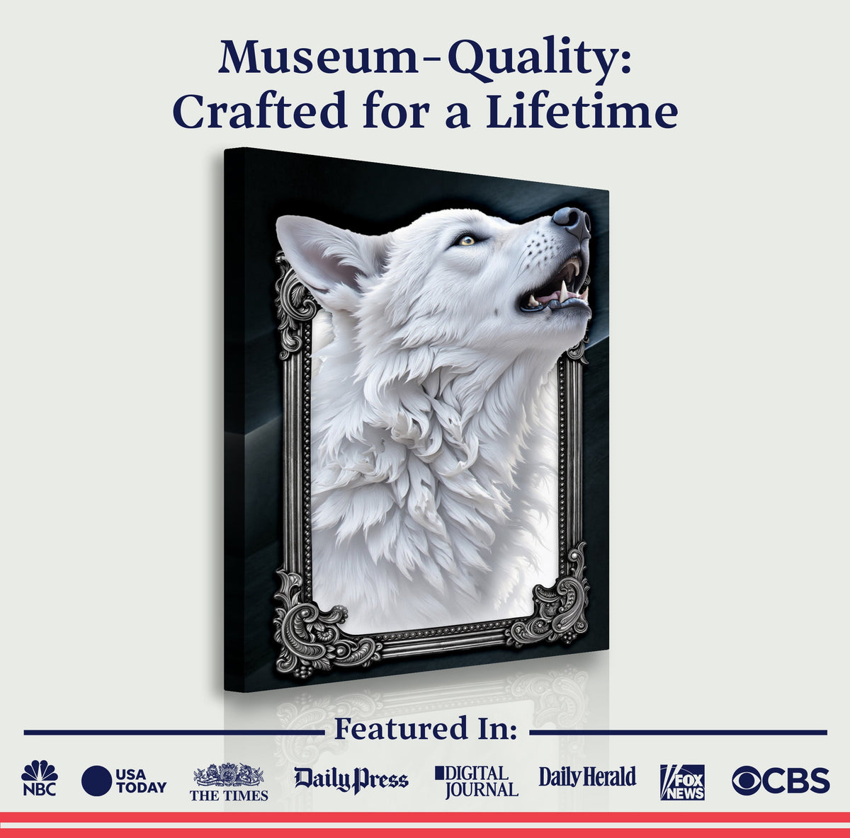 3D Wolf Wall Art III, photo 7 of 10