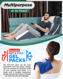 LX5 4-Piece Support for Shoulder & Upper Body Rest, Orthopedic Bed Wedge Pillow Set, Arctic Navy
