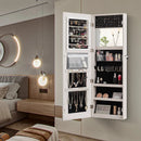 Lockable Storage Jewelry Cabinet with Frameless Mirror by LJGDeals