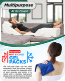 LX13 6pcs Orthopedic Bed Wedge Pillow System, with Hot Cold Pack White