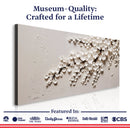 White Cherry Blossom Wall Art