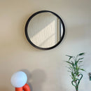 Weathered Round Wood Mirror