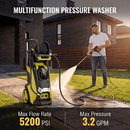Electric Pressure Washer 4500 PSI 3.2 GPM w/ Foam Cannon Hose Reel by 2Dropme