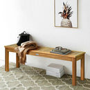 52 Inch Outdoor Acacia Wood Dining Bench Chair by LJGDeals