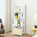 2 Pieces 4-Tier Wood Display Storage Bookshelf Set by DirectDeals