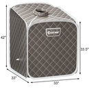 2L Portable Folding Steam Sauna Spa-Gray by LJGDeals