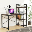 47.5 Inch Writing Study Computer Desk with 4-Tier Shelves by LJGDeals