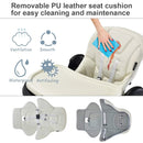 Foldable High chair with Multiple Adjustable Backrest by LJGDeals