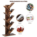 8-Tier Free Standing Tree Bookshelf-Coffee by LJGDeals