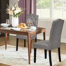 Set of 2 Tufted Upholstered Dining Chairs by LJGDeals