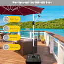 260 lbs Offset Patio Umbrella Base with Wheels Sand Water Filled by LJGDeals