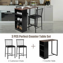 3 Piece Counter Height Pub Dining Set by LJGDeals