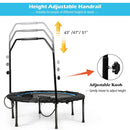 40 Inch Foldable Fitness Rebounder with Resistance Bands Adjustable Home by LJGDeals