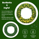 48 Inch Pre-lit Cordless Artificial Christmas Wreath by LJGDeals