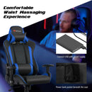 Massage Gaming Chair with Lumbar Support and Headrest by LJGDeals