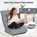 4-Position Adjustable Floor Chair Folding Lazy Sofa by LJGDeals
