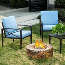 28 Inch Propane Gas Fire Pit by LJGDeals