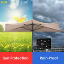 9Ft Patio Bistro Half Round Umbrella by LJGDeals