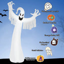 12 Feet Halloween Inflatable Spooky Ghost with Blower and LED Lights by LJGDeals