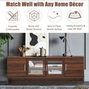 Media Entertainment TV Stand for TVs up to 70 Inches with Adjustable Shelf-Walnut by LJGDeals