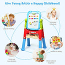 Height Adjustable Kids Art Easel Magnetic Double Sided Board by LJGDeals