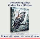 Crow Double Exposure Wall Art