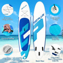 10 Feet Inflatable Stand Up Paddle Board 6 Inches Thick with Backpack Leash Aluminum Paddle by LJGDeals