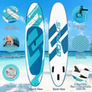 10 Feet Inflatable Stand Up Paddle Board 6 Inch Thick with Accessory Pack by LJGDeals