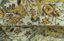 Custom Made Transitional Silver, Gold and Gray Hand Knotted Wool Rug by The Rug Decor