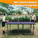 Multi-Use Foldable Midsize Removable Compact Ping-pong Table by LJGDeals