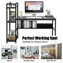 59-Inch Computer Desk Home Office Workstation 4-Tier Storage Shelves by LJGDeals