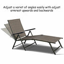 Set of 2 Adjustable Chaise Lounge Chair with 5 Reclining Positions by LJGDeals