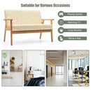 Modern Fabric Loveseat Sofa Couch Upholstered 2-Seat Armchair by LJGDeals